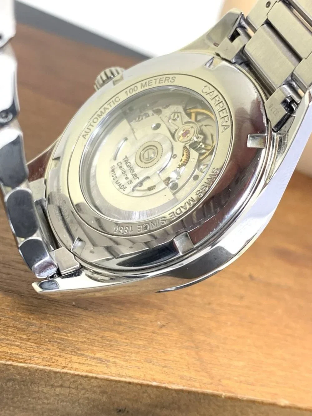 Tag Heuer Carrera Men's Watch WAR201B Swiss Automatic Silver Dial Day Date Steel